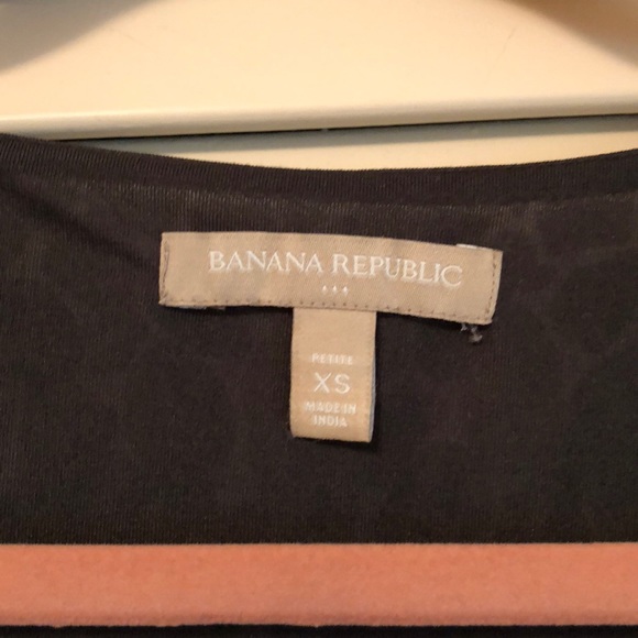 Black print Banana Republic beaded tank top - Picture 3 of 4